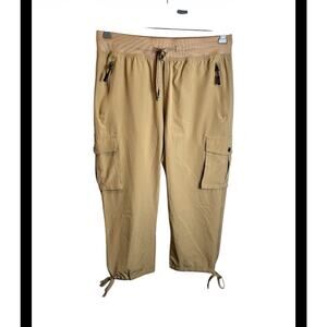 Soothfeel Women’s Cargo Capri Drawstring Pants Y2K Size Medium